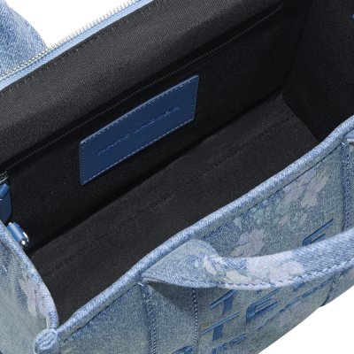 THE MEDIUM ANTIQUE FLOWER DENIM TOTE BAG